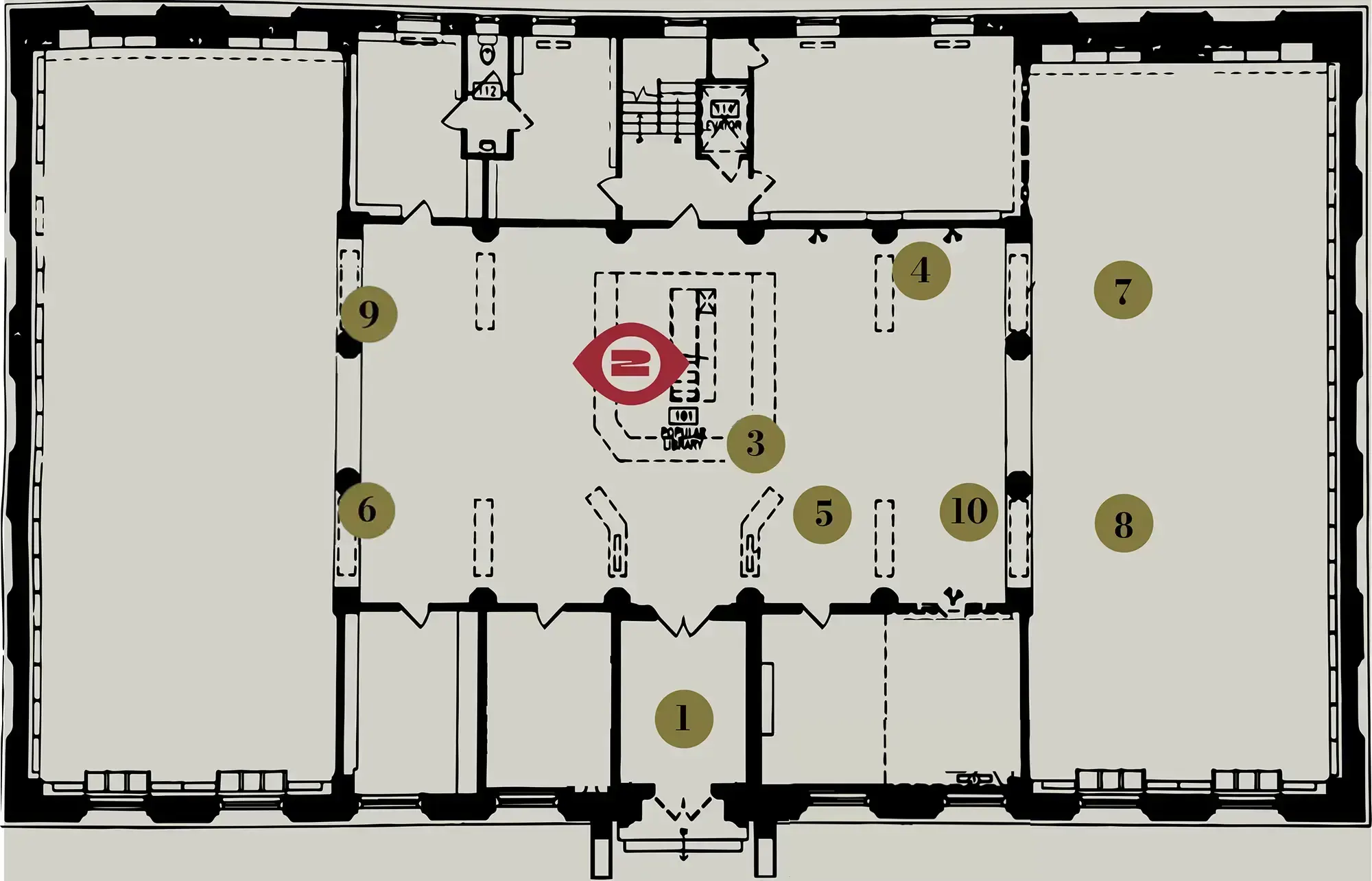 The Stacks First Floor Map