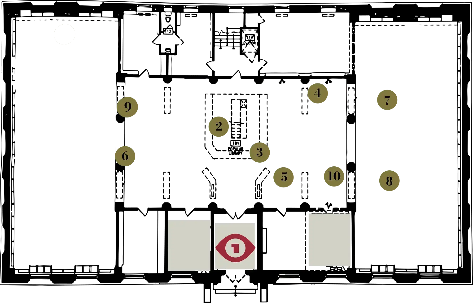 Vestibule Floor Map