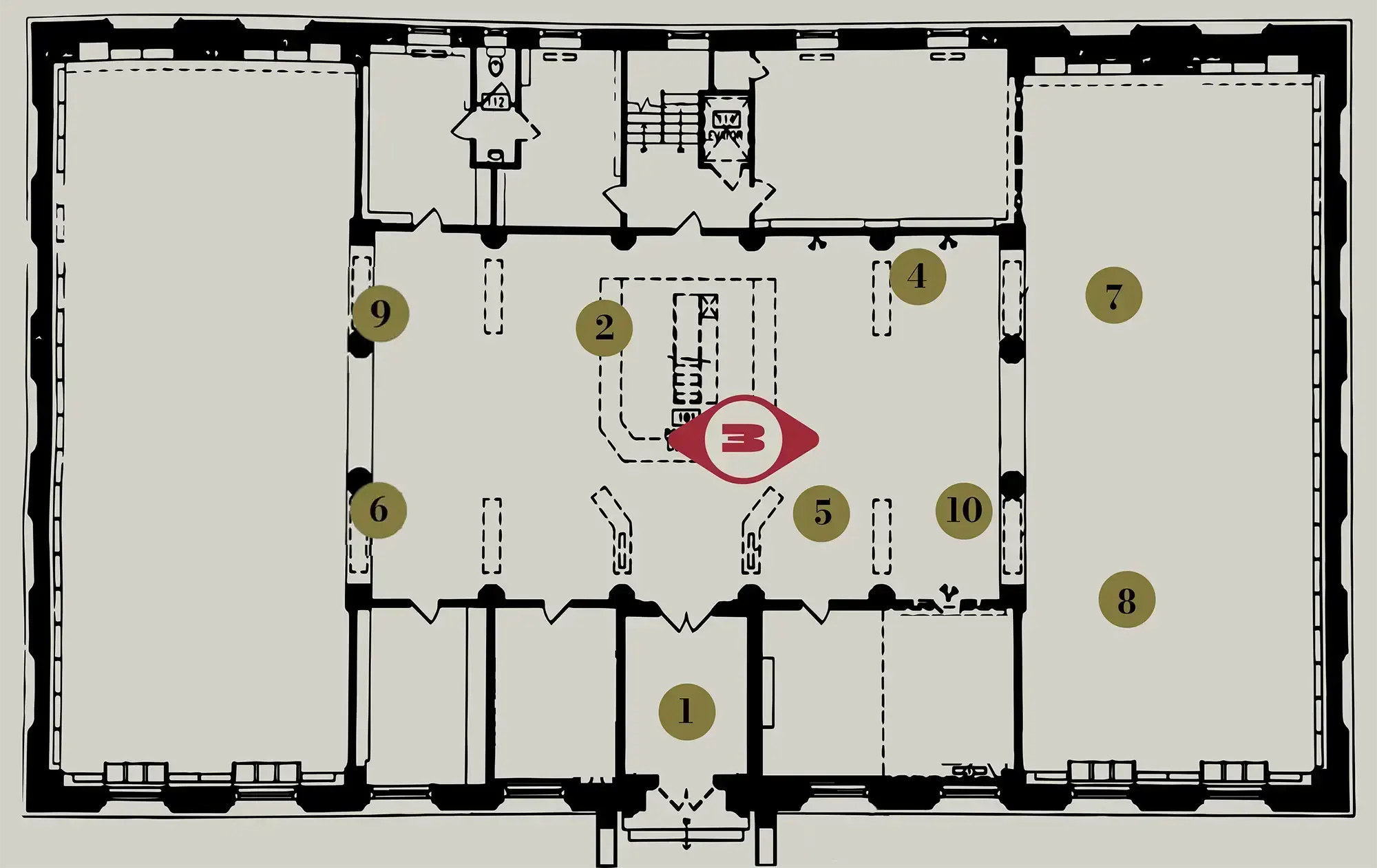 The Stacks First Floor Map